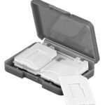 GOOBAY θήκη για κάρτες SD & micro SD 95349, 4 θέσεις, διάφανη-γκρι