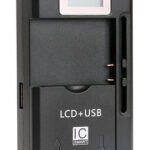 POWERTECH φορτιστής μπαταρίας κινητών QC64 με οθόνη, USB, μαύρος