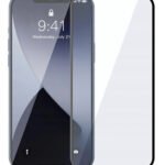 POWERTECH Tempered Glass 5D, full glue, iPhone 12 Pro Max, μαύρο