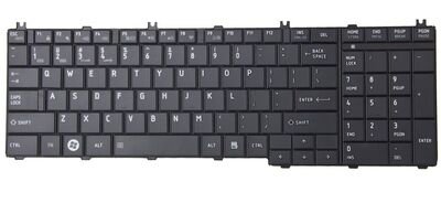 Πληκτρολόγιο για Toshiba Satellite Pro C650/C660/L650/L670, US, μαύρο