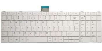 Πληκτρολόγιο για Toshiba Satellite C850, US, λευκό