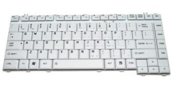 Πληκτρολόγιο για Toshiba Satellite A200/A205/A210 Series, US, λευκό
