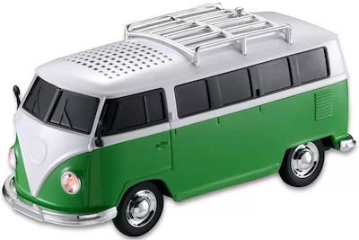 Mini Bus WS-266 Φορητό Ηχείο 6W με Ραδιόφωνο Πράσινο