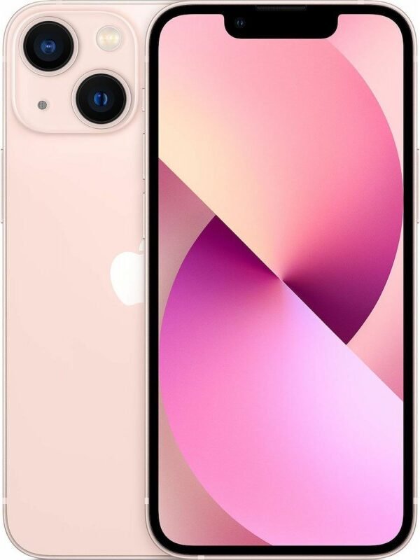 Apple iPhone 13 Mini (4GB/128GB) Pink Εκθεσιακό 88% - 90% Battery (1 Year Warranty)  (Protective Glass + Premium Silicone Case)
