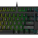 POWERTECH gaming μηχανικό πληκτρολόγιο PT-1254, ενσύρματο, RGB, μαύρο