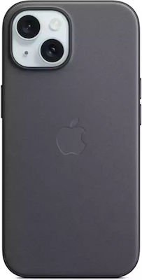 Apple Finewoven Back Cover Black (iPhone 15)