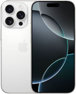 Apple iPhone 16 Pro 5G (8GB/256GB) White Titanium Εκθεσιακό NEW Open Box 100% Battery