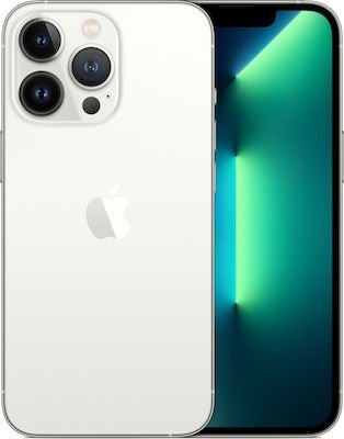 Apple iPhone 13 Pro Max (6GB/128GB) Silver Εκθεσιακό (1 Year Warranty) 86% + Battery