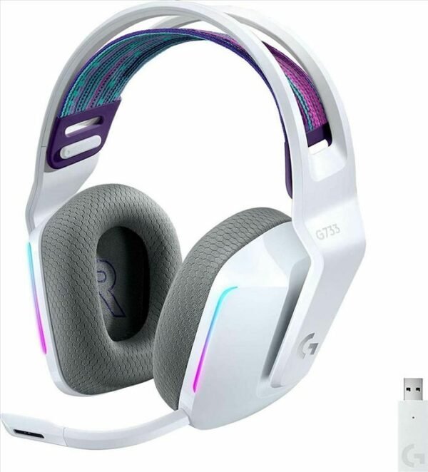 Logitech G733 Wireless Headset RGB White (981-000883)