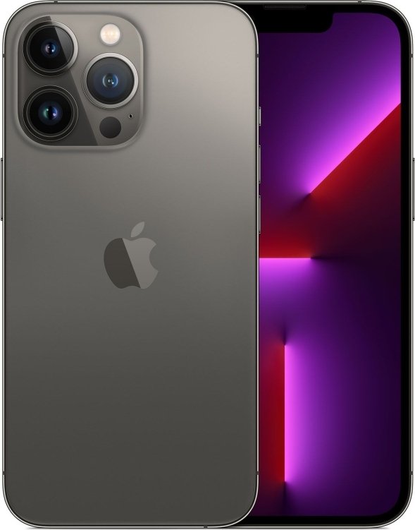 Apple iPhone 13 Pro Max (6GB/128GB) Graphite Εκθεσιακό 90% + Battery  (6 Month Warranty) + (Protective Glass + Premium Silicone Case)