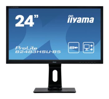 IIYAMA used Οθόνη B2483HSU LED, 24" 1920x1080, VGA/DVI/DisplayPort, Grade A