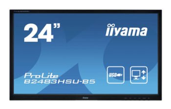 IIYAMA used οθόνη B2483HSU LED, 24" 1920x1080, VGA/DVI/DisplayPort, χωρίς βάση, Grade B