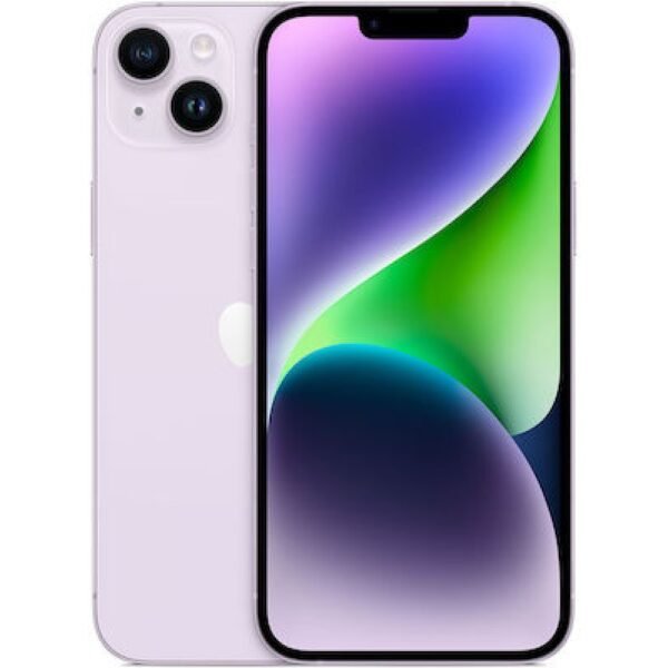 Apple iPhone 14 (6GB/128GB) Purple Εκθεσιακό 93% + Battery (1 Year Warranty) + (Protective Glass + Premium Silicone Case)