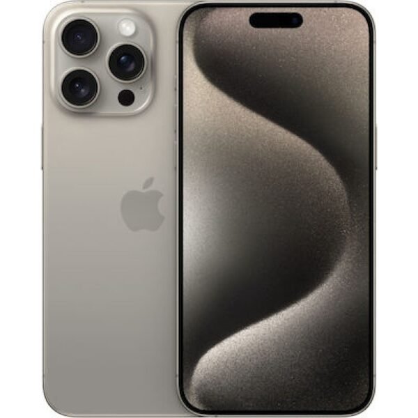 Apple iPhone 15 Pro Max 5G (8GB/256GB) Natural Titanium Εκθεσιακό NEW Open Box (1 Year Warranty) 100% Battery
