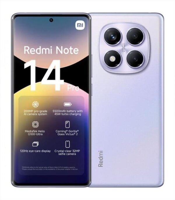 Xiaomi Redmi Note 14 Pro 4G NFC 8GB/256GB Aurora Purple EU