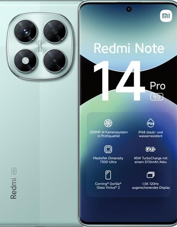 Xiaomi Redmi Note 14 Pro 5G NFC 8GB/256GB Coral Green EU