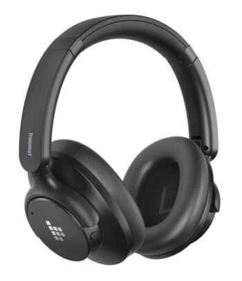 TRONSMART headphones Sounfii Q20S, ασύρματα & ενσύρματα, Hybrid ANC, Φ40mm, 500mAh, μαύρα