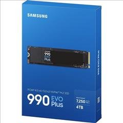 Samsung 990 EVO Plus SSD 4TB M.2 NVMe PCI Express 5.0 (MZ-V9S4T0BW)
