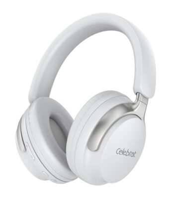 CELEBRAT headphones A40, ασύρματα & ενσύρματα, 40mm, 250mAh, λευκά