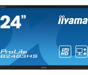 IIYAMA used οθόνη B2483HS LED, 24" Full HD, VGA/HDMI/DisplayPort, χωρίς βάση, Grade A