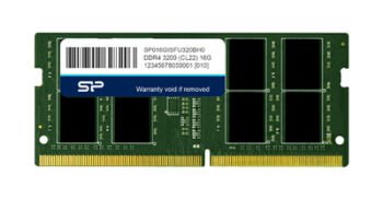 SILICON POWER industrial μνήμη DDR4 SODIMM SP016GISFU320BH0, 16GB, 3200MHz, CL22, -20~95 °C