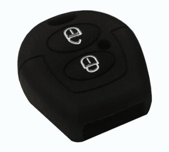 Θήκη κλειδιού για αυτοκίνητα Volkswagen 1001-08, εύκαμπτη, μαύρη