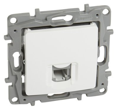 LEGRAND πρίζα RJ11 764569, λευκή