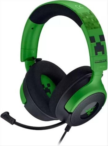 Razer Kraken V4 X Over Ear Gaming Headset Minecraft Edition for Nintendo Switch/PC/PS4/PS5