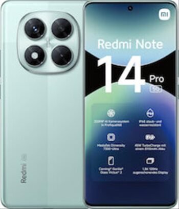 Xiaomi Redmi Note 14 Pro 5G NFC 12GB/512GB Coral GreenEU