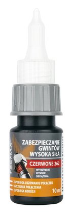 TECMAXX κόλλα Threadlock 14-036, υψηλής αντοχής, 10ml, κόκκινη