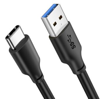 CABLETIME καλώδιο USB-C σε USB CMAMN, 3A, 5Gbps, 1m, μαύρο