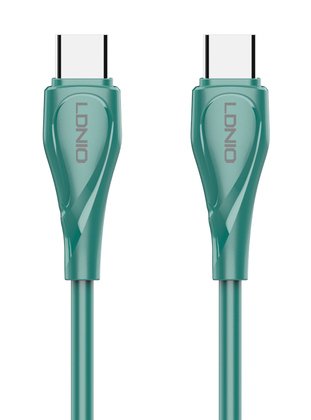 LDNIO καλώδιο USB-C σε USB-C LC611C, 65W PD, 1m, πράσινο