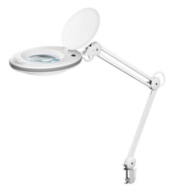 GOOBAY μεγεθυντικός φακός 60361 με σφιγκτήρα, LED, 3 διόπτρες, λευκός