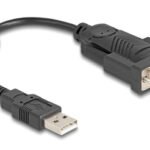 DELOCK αντάπορας USB σε RS-232 64276, 460.8Kbps, 0.25m, μαύρος