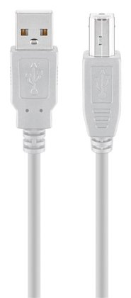 GOOBAY καλώδιο USB σε USB Type B 68712, 1.8m, 480Mbps, γκρι