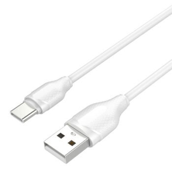 LDNIO καλώδιο USB-C σε USB LS372, 2.1A, 2m, λευκό