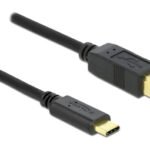 DELOCK καλώδιο USB-C σε USB Type B 83601, 1m, μαύρο