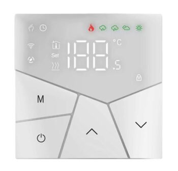 Smart θερμοστάτης πετρελαίου BHT-15GBLW, WiFi, χωνευτός, λευκός
