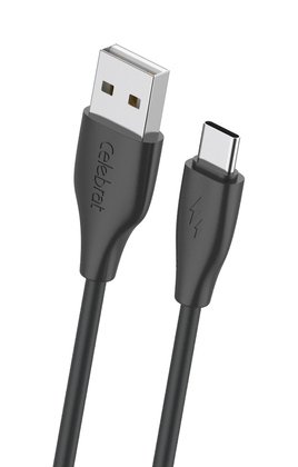 CELEBRAT καλώδιο USB-C σε USB CB-31A, 3A, 480Mbps, 1m, μαύρο