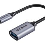 CABLETIME αντάπτορας USB-C σε USB CT-CMAF10-AGL, 10Gbps, γκρι
