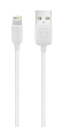 USAMS καλώδιο Lightning σε USB US-SJ097, 2.1A, 1m, λευκό