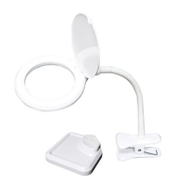 PROSKIT μεγεθυντικός φακός MA-1010U, κλιπ & βάση, LED, 3D 1.75x, λευκός