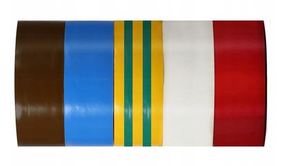 PROLINE μονωτική ταινία 13161, 19mm, 10m, διάφορα χρώματα, 5τμχ