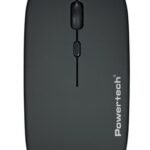 POWERTECH ασύρματο ποντίκι PT-1381, 2.4GHz & Bluetooth, έως 1600DPI, 500mAh, μαύρο