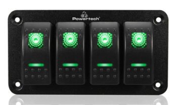 POWERTECH πάνελ σκαφών & οχημάτων PTL-019 με 4x διακόπτες, IP65