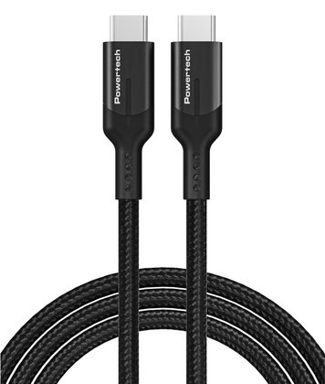 POWERTECH καλώδιο USB-C PTR-0135, PD 60W, 10Gbps, copper, 1m, μαύρο