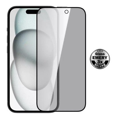 POWERTECH tempered glass Emery Private 5D TGC-0774 για iPhone 14 Pro, full glue