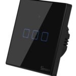 SONOFF smart διακόπτης ΤΧ-T3EU3C, αφής, Wi-Fi, τριπλός, μαύρος