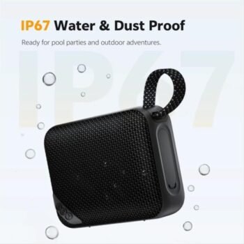 QCY SP2 Pocket Size IP67 RGB BT Speaker Deep Punch Bass 5W Black