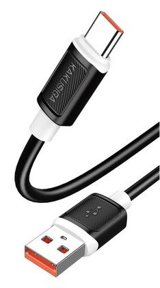 KAKUSIGA καλώδιο USB-C σε USB KSC-998, σιλικόνης, 5A, 480Mbps, 1m, μαύρο